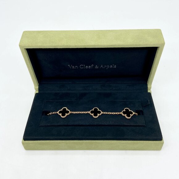 Van Cleef & Arpels 18K gold, black bracelet - Picture 7 of 7